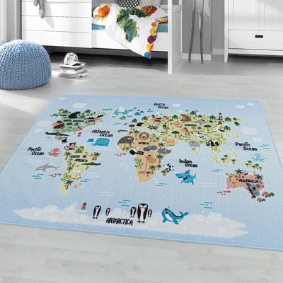 Tapis enfant Lavable 30° PLAYMAP UN AMOUR DE TAPIS