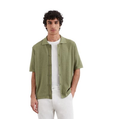 Chemise de bowling en tricot regular avec une structure duveteuse MARC O'POLO