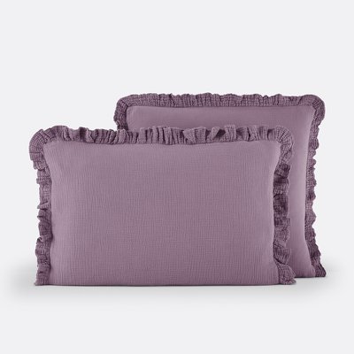Kumla Plain 100% Cotton Muslin Pillowcase LA REDOUTE INTERIEURS