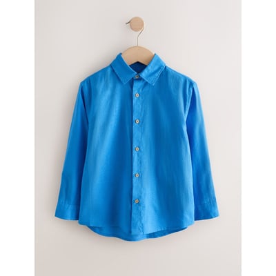 Chemise décontractée à manches longues en lin NEXT