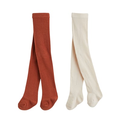 Lot de 2 paires de collants enfant Ollie PETIT BEGUIN