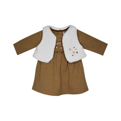 Robe gilet s/s manche irmine molleton bebe SUCRE D'ORGE