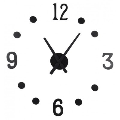 Horloge Murale Design Noir Taille Personnalisable WADIGA