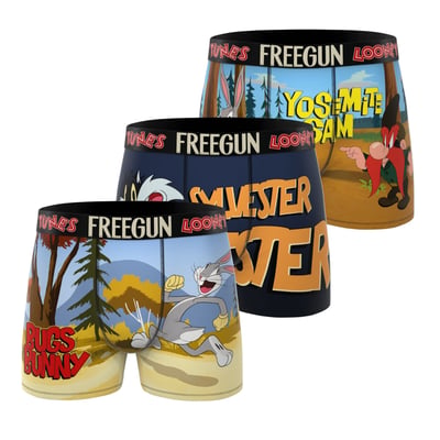 Lot De 3 Boxers Looney Tunes FREEGUN
