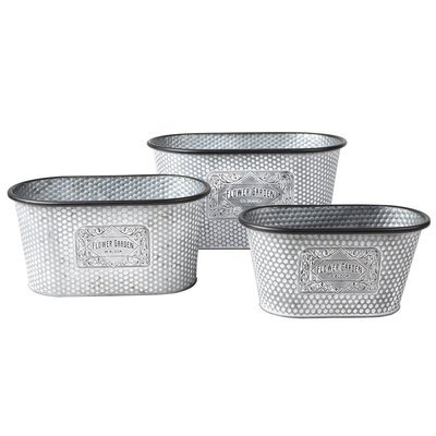Lot de 3 jardinières métal Bloom DECORATIE