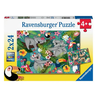 Puzzles 2x24 pieces - koalas et paresseux RAVENSBURGER
