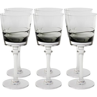 Lot de 6 verres à vin, MIMI KARE DESIGN