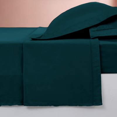 Parure drap plat + 2 taies 50x70 cm SOFT PERCALE SENSEI MAISON