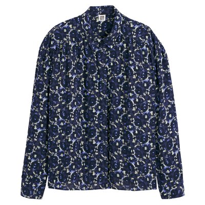 Printed Oversized Shirt with Long Sleeves LA REDOUTE COLLECTIONS