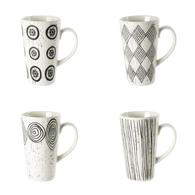 Coffret de 4 mugs   29 cl-PALAWAN TABLE PASSION