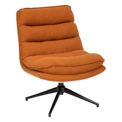 Fauteuil pivotant en tissu et pieds métal HARPER ATMOSPHERA