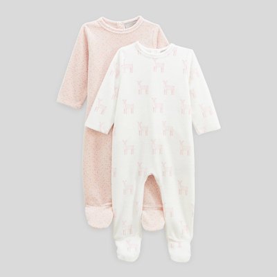 Lot de 2 dors-bien en velours BOUT'CHOU