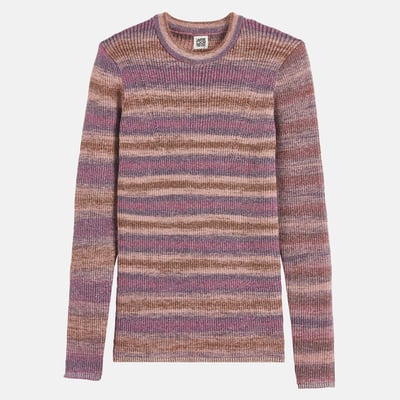 Pull col rond à rayures dégradées et fils brillants LA REDOUTE COLLECTIONS