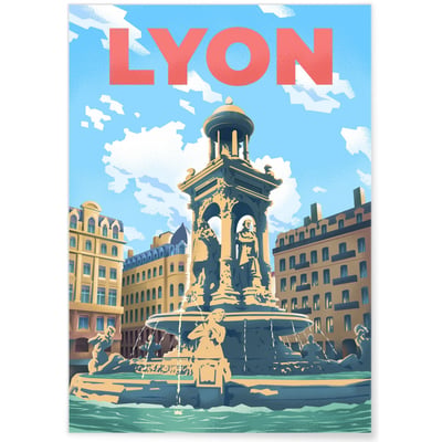 Affiche ville Lyon 3 L'AFFICHERIE