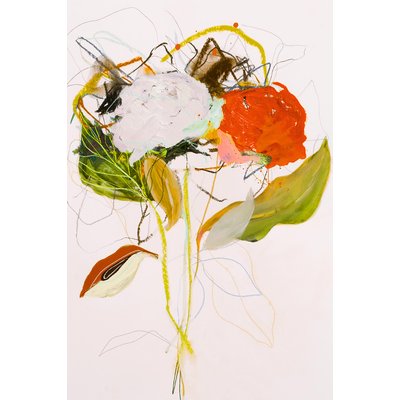 Tableau fleurs note rose HEXOA