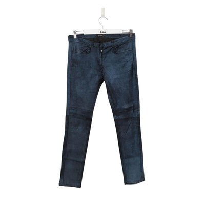 Pantalon cuir bleu La Redoute