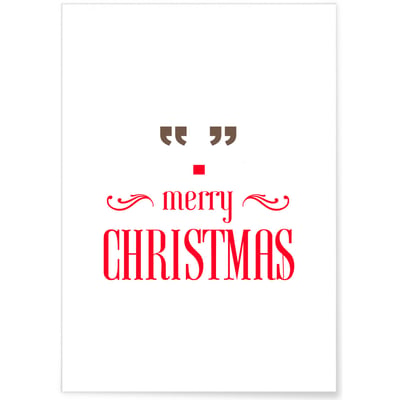 Affiche Merry Christmas L'AFFICHERIE