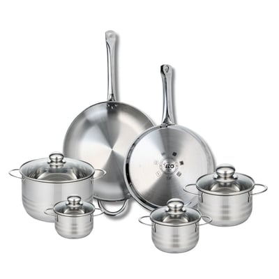 2 poêles 28/32cm + 4 faitouts 12/14/16/20cm PROFI BRILLANT ELO