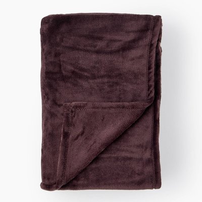 Plaid microfibre, 130x170cm, polyester recyclé MONOPRIX MAISON