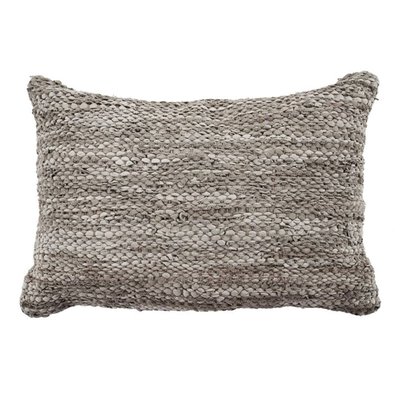 Coussin en cuir tressé burgundy SKIN THE DECO FACTORY
