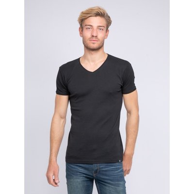 T-shirt Col V Pur Coton Organique Word RITCHIE