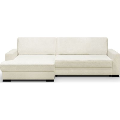 Canapé d'angle gauche convertible 3 places en tissu bouclé - ARTY HOMIFAB