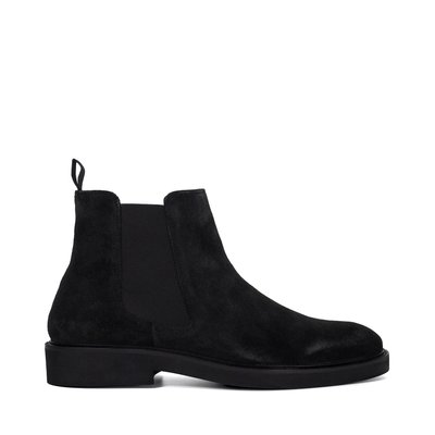 Bottines Chelsea épaisses en daim - CREW DUNE LONDON
