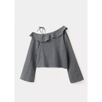 Blouse imprimée à col asymétrique MANGO KIDS