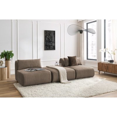 Canapé modulable 3 places en velours, JEANNE BOBOCHIC