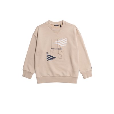 Sweat  logo embossé et motifs rayures IKKS
