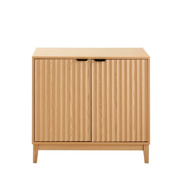 Buffet 2 portes avec façades effet vague L80 cm - BOLOGNE CALICOSY