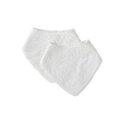 Lot de 2 bavoirs bandana VERTBAUDET