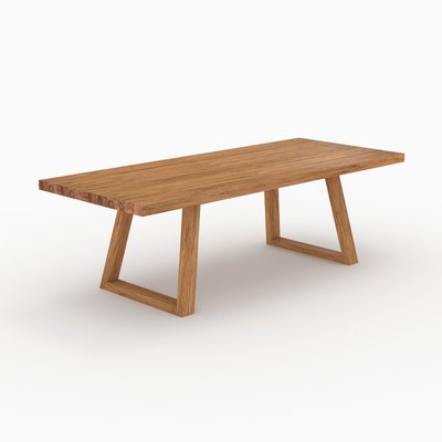 Table de jardin rectangulaire en bois de teck recyclé 10 personnes - LUMA RENDEZ-VOUS DÉCO
