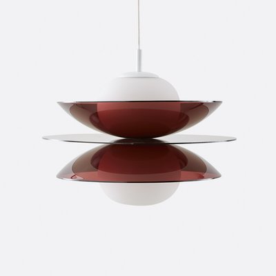 Suspension plexiglas et verre opaline, Okara LA REDOUTE INTERIEURS