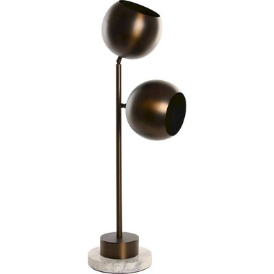 Lampe de table design cuivre et marbre style contemporain élégant RECOLLECTION