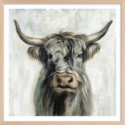 Affiche Vache highland aquarelle HEXOA