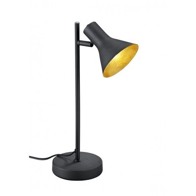 Lampe à poser Nina noir mat interieur or TRIO