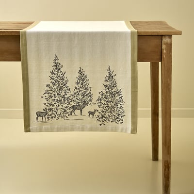 Chemin de table TRESOR DES FORETS SYLVIE THIRIEZ