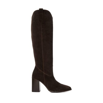 Bottes hauteur genou en daim - TAVERN DUNE LONDON