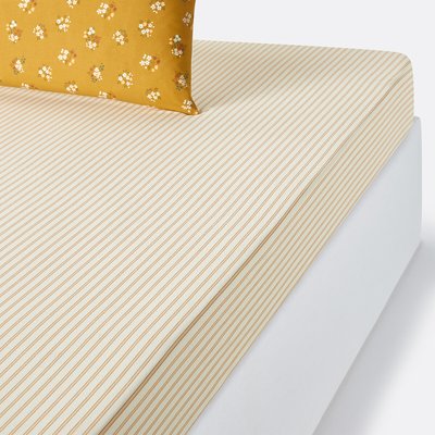 Drap-housse coton lavé bonnet 30 cm, Francine LA REDOUTE INTERIEURS