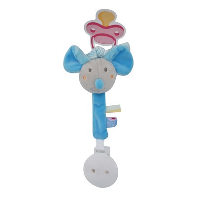 Attache tetine souris velours doux SUCRE D'ORGE