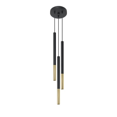 Suspension Acier Or/Noir G9 3 Mozaica EDEN