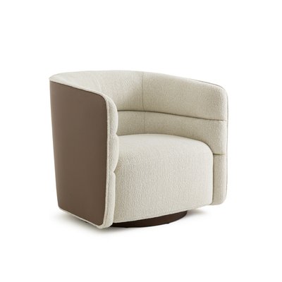 Fauteuil pivotant tissu bi-matière, Andrew AM.PM