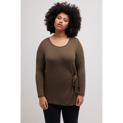 T-shirt, nœud fantaisie, classique, col en V ULLA POPKEN