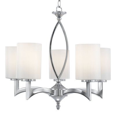 Chandelier  Gina 5x60W E27 Chrome Brillant BOUTICA-DESIGN