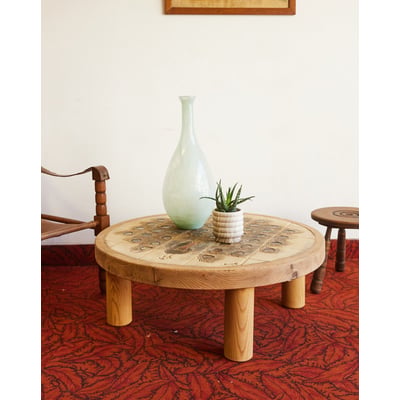 Table basse en céramique Léonie N°1018 - Bon état DEBONGOUT