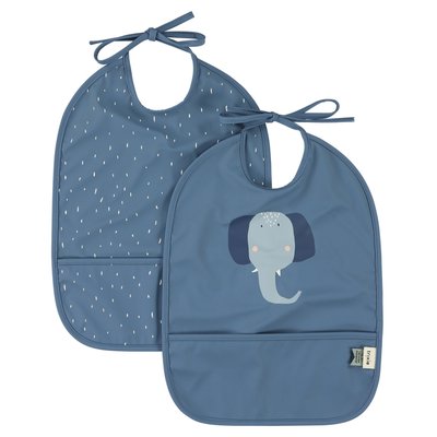 Lot de 2 bavoirs imperméables Mrs. Elephant TRIXIE