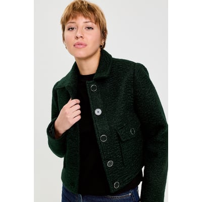 Veste bouclette boutonnée CACHE CACHE