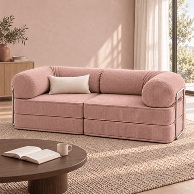 Canapé modulable convertible velours côtelé SURB MEOW BABY