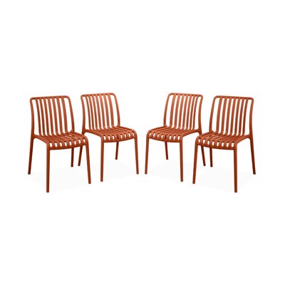 Chaise de jardin empilable plastique (lot de 4) AGATHE CHAISES SWEEEK